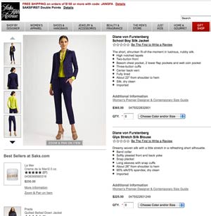 Diane von Furstenberg School Boy Silk Jacket