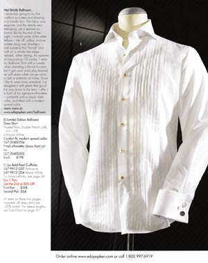 tuxedo shirt